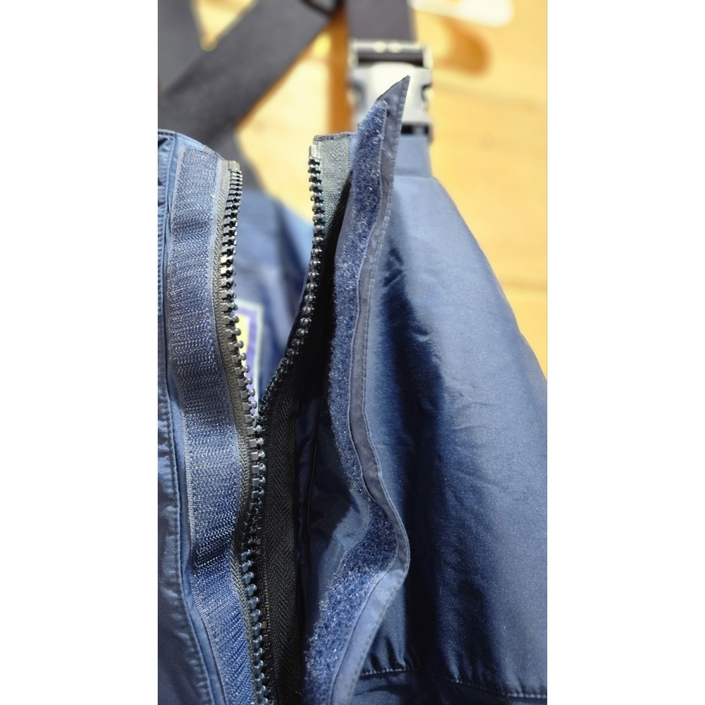 Vintage Pro Rainer Waterproof Fishing Rain Bib Overalls 2XL Navy Heavy Duty - Picture 3 of 9